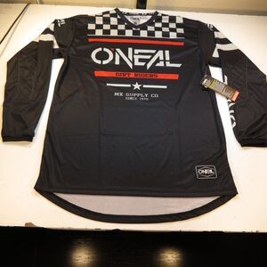 O'NEAL MX RACE JERSEY Mens L DIRTY RIDERS MOTOCROSS  New With Tags